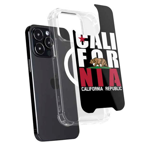 California Black Block iPhone 15 Pro MagSafe Case